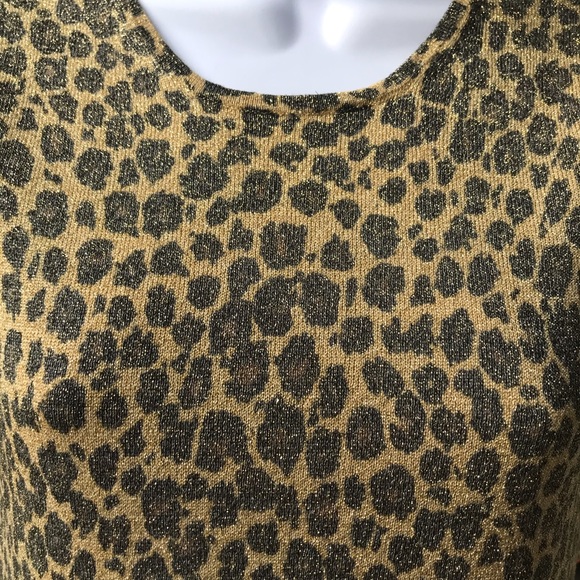 AUGUST SILK KNITS , animal print top , size S - Picture 9 of 16